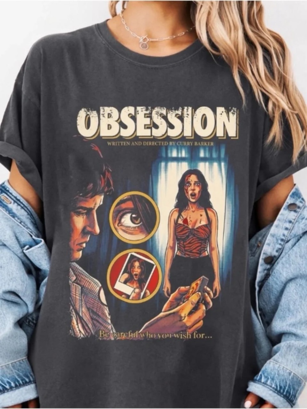 Comfort Colors Pepper Obsession Graphic Tee - Charcoal with Multicolor